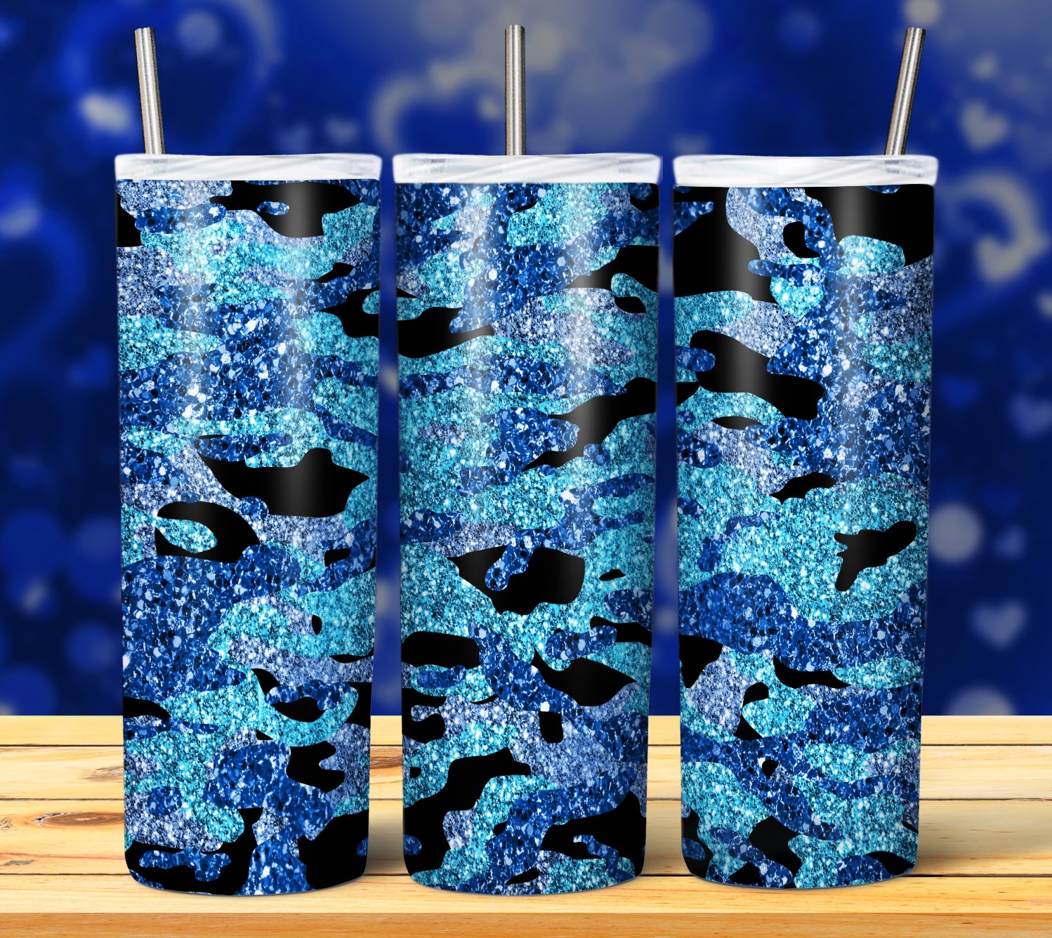 CAMOUFLAGE GLITTER TUMBLER DESIGNS 2023