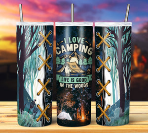 I Would Rather Be Camping Engraved YETI Rambler Tumbler Camping