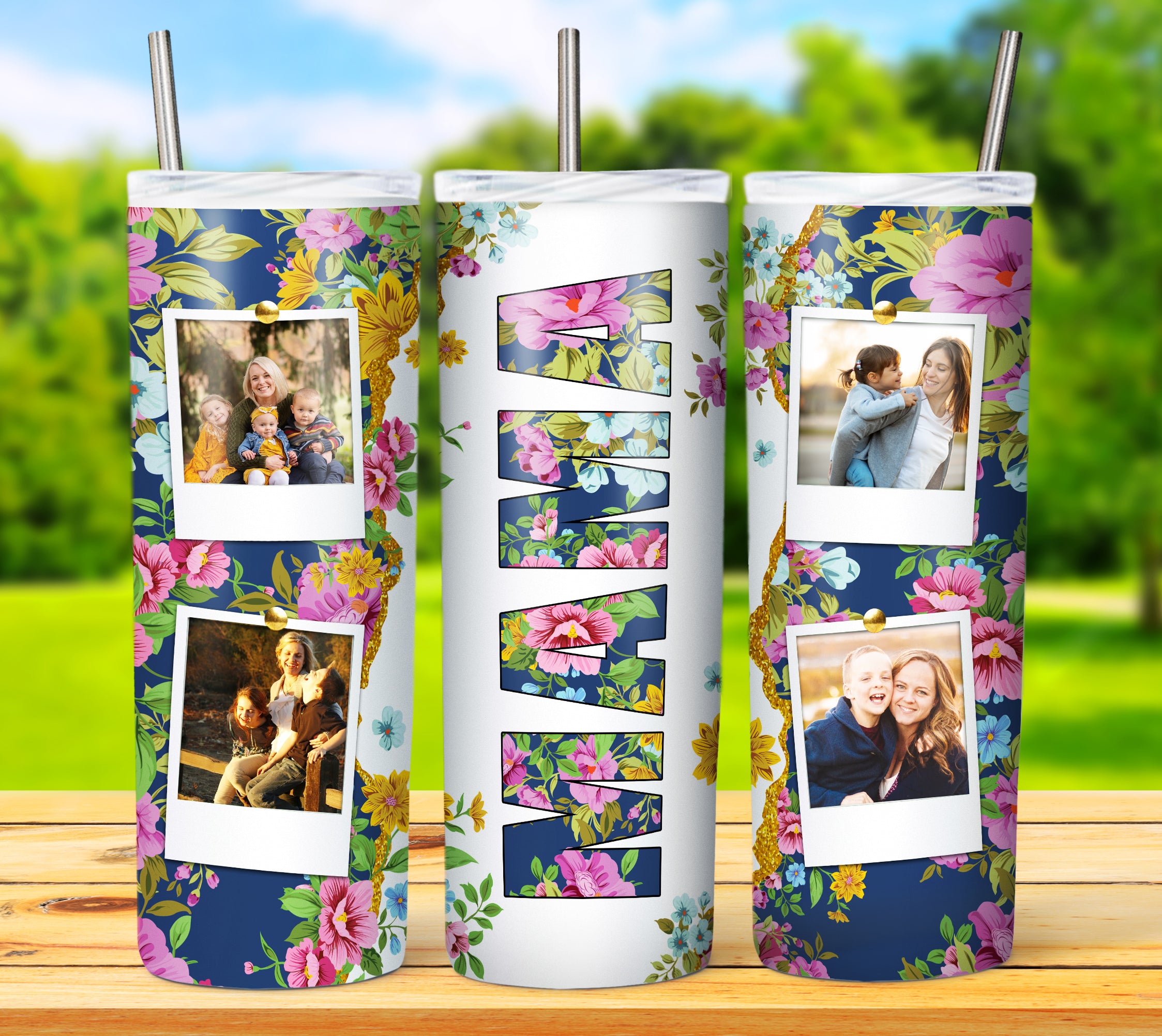 MOM TUMBLER POLAROID Designs 2023