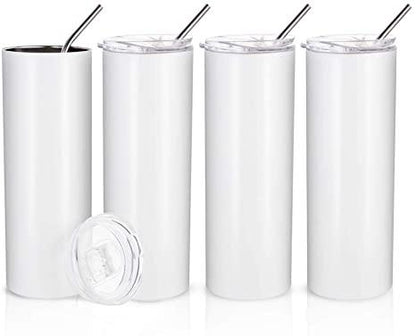 Blank case 20oz Straight Sublimation White tumblers