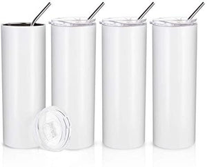 Blank 20oz Straight Sublimation WhiteTumblers