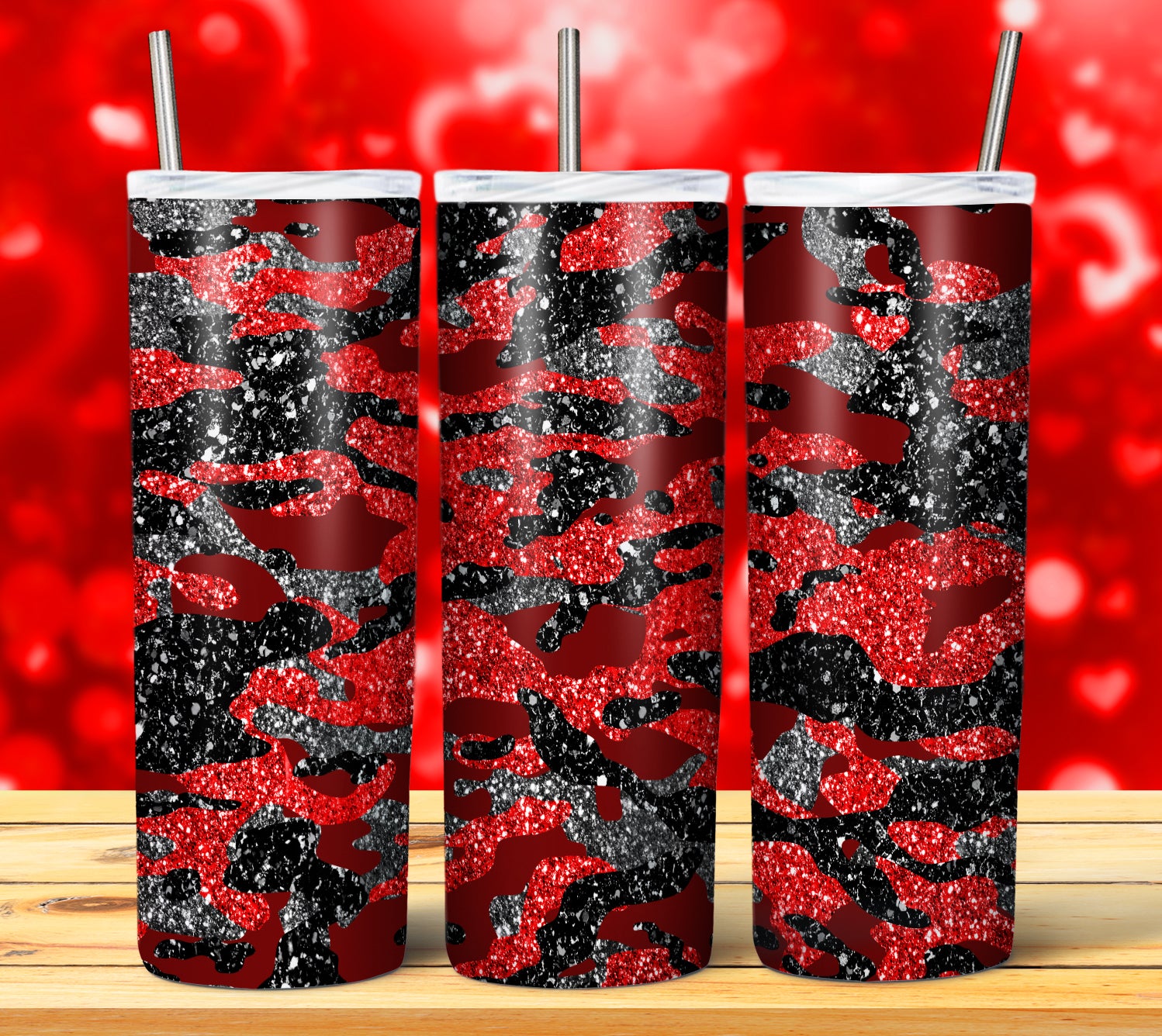 CAMOUFLAGE GLITTER TUMBLER DESIGNS 2023