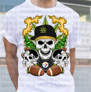 CANNABIS SKULL PNG designs 2023