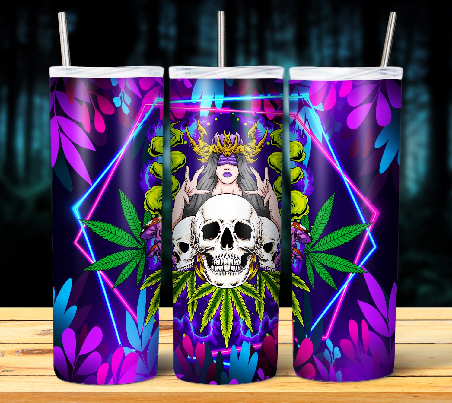 CANNABIS 420 NEON TUMBLER DESIGNS 2023