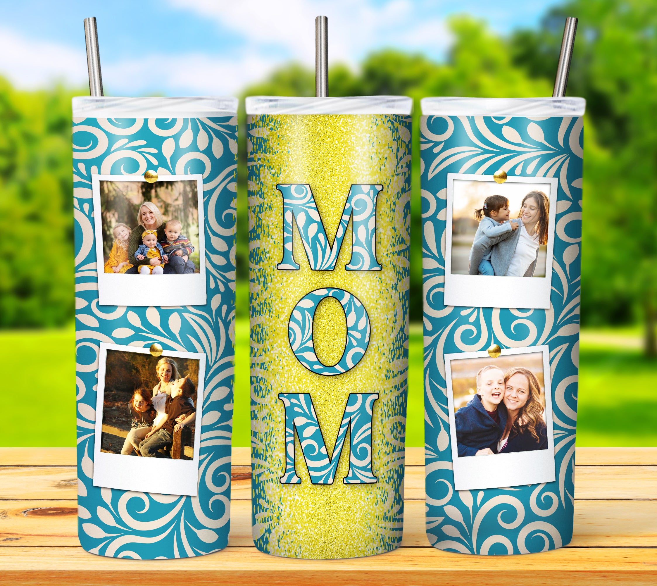 MOM TUMBLER POLAROID Designs 2023