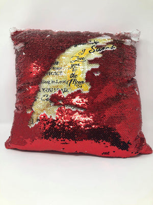 16"x 16" Hidden Message photo Sequin pillowcases