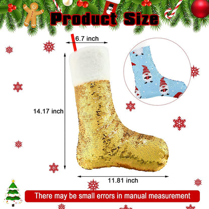 Hidden Message Holiday Sequin Stockings personalized
