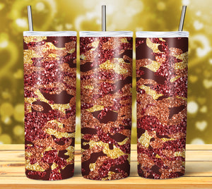 CAMOUFLAGE GLITTER TUMBLER DESIGNS 2023