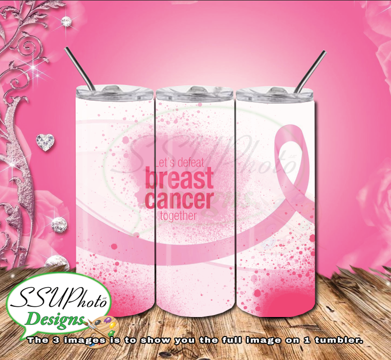 Breast Cancer Awareness Collection 20 OZ Skinny TumblerD Digital Design