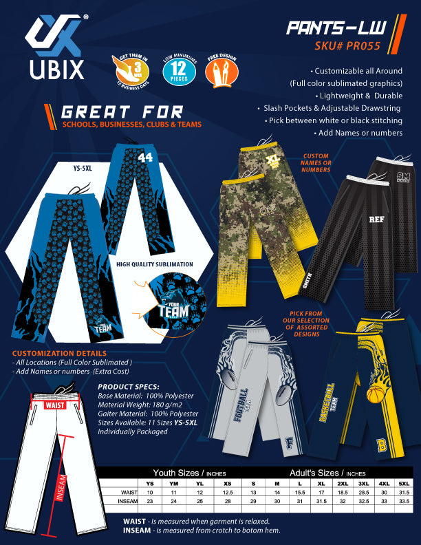 LIGHTWEIGHT PANTS 6oz