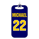 double sided metal luggage tag