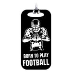 double sided metal luggage tag