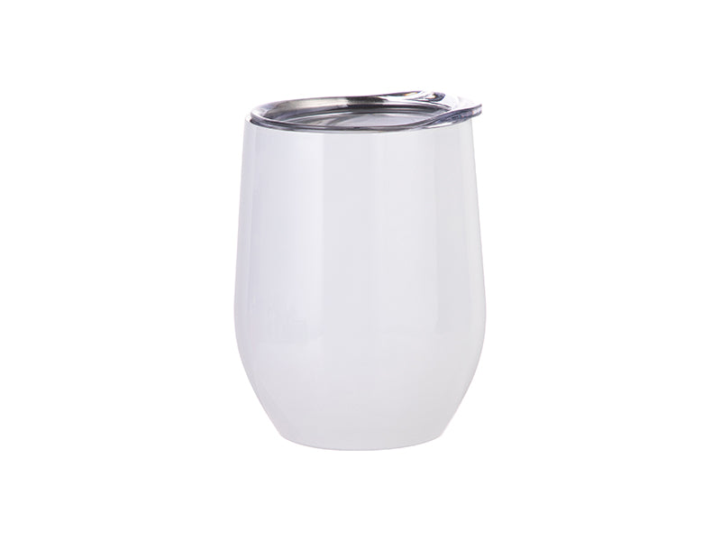 Stainless Steel Wine Tumbler — White Confetti Box