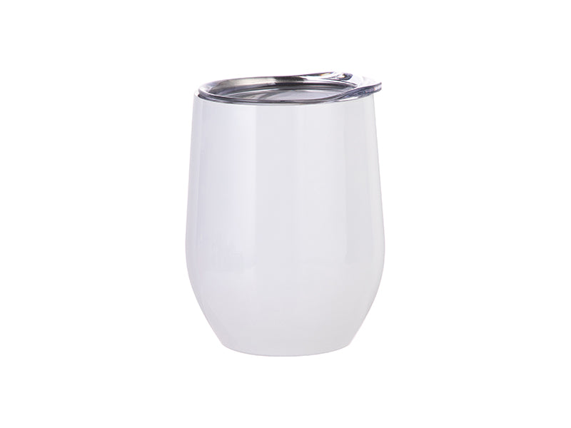 Personalized Wine Tumbler — White Confetti Box