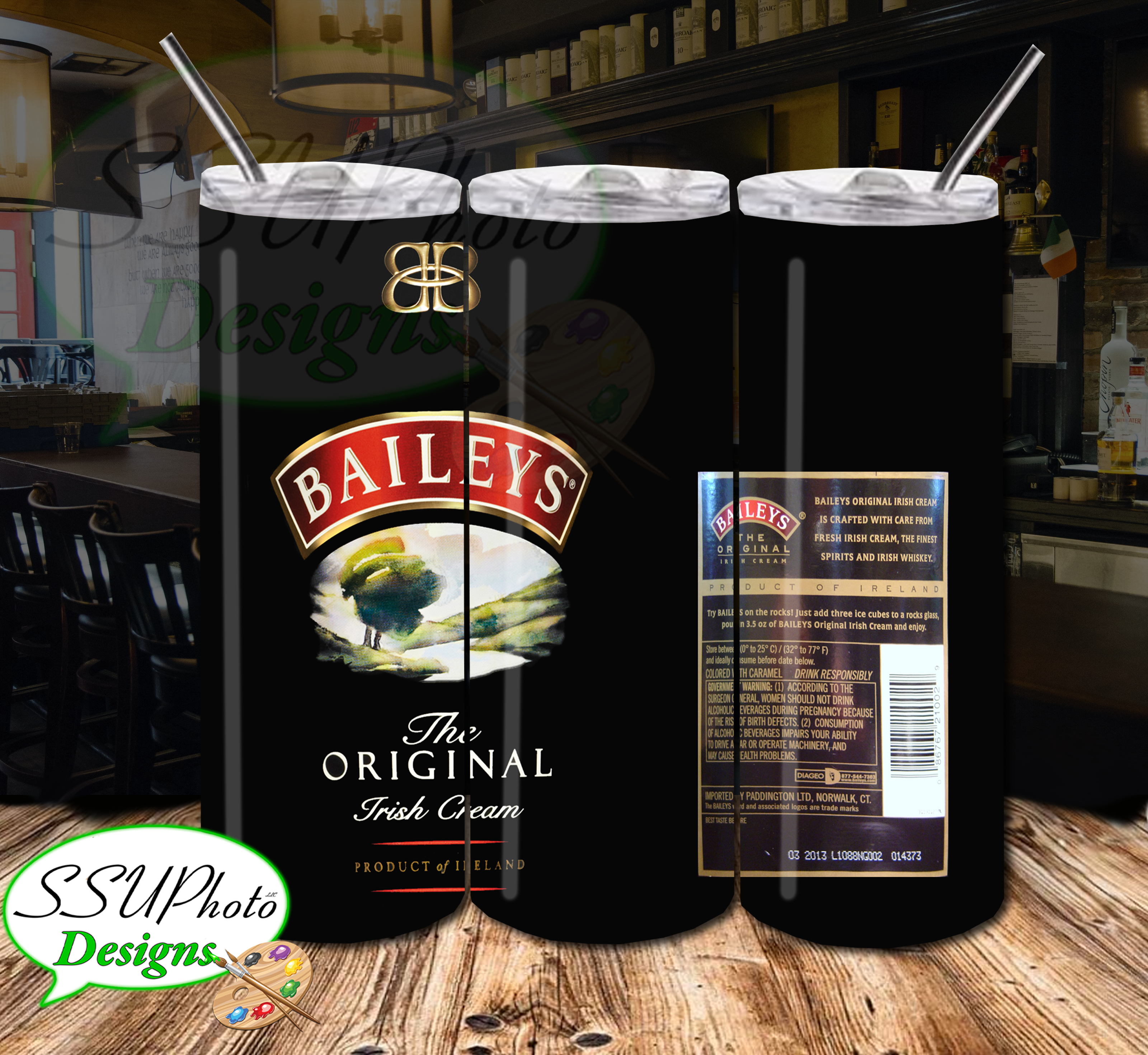 Bailey's Digital Design 20 OZ Skinny Tumbler