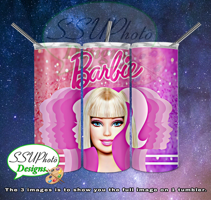 Barbie Collection 20 OZ Skinny TumblerD Digital Design