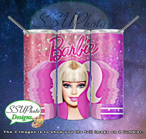 Barbie Collection 20 OZ Skinny TumblerD Digital Design