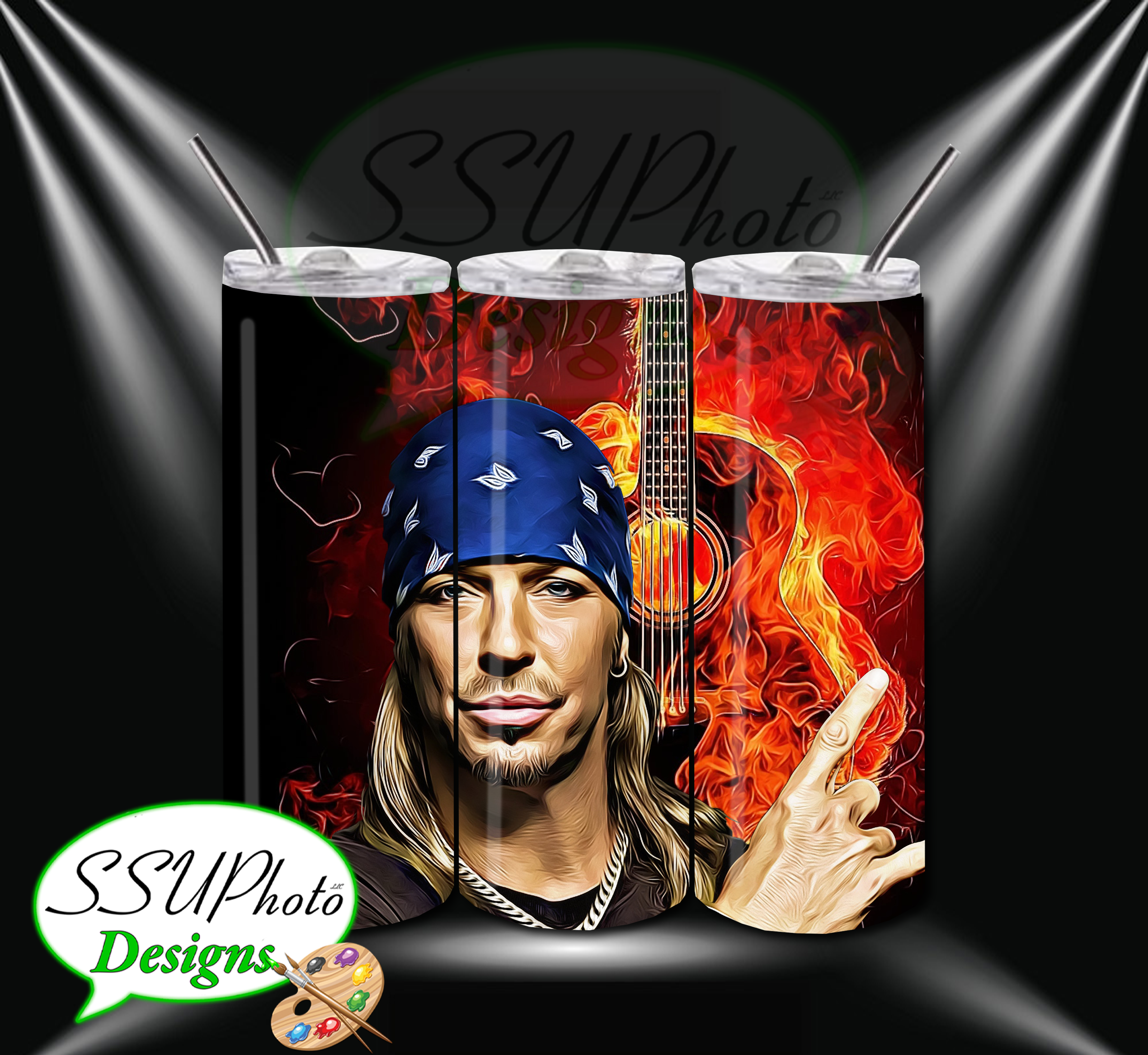 Music Artists Collection 20 OZ Skinny TumblerD Digital Design