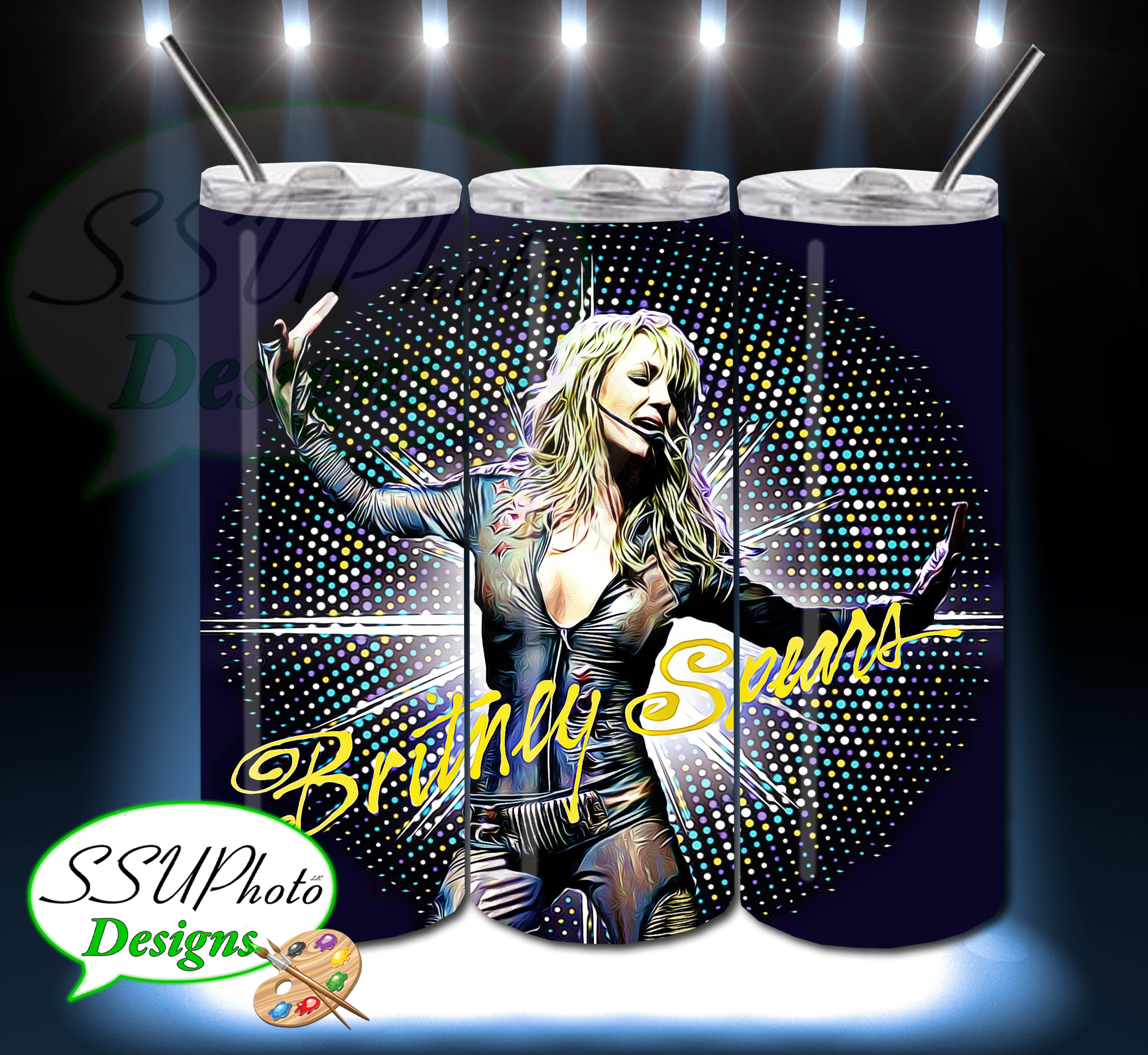 Music Artists Collection 20 OZ Skinny TumblerD Digital Design