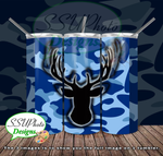 Camouflage Collection 20 OZ Skinny TumblerD Digital Design