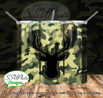 Camouflage Collection 20 OZ Skinny TumblerD Digital Design