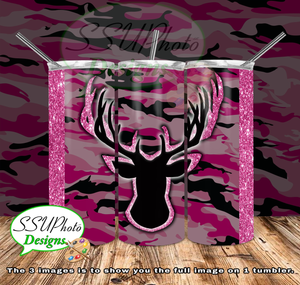 Camouflage Collection 20 OZ Skinny TumblerD Digital Design
