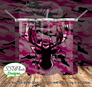 Camouflage Collection 20 OZ Skinny TumblerD Digital Design