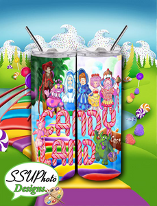 Board Game Candy Land 20 OZ Skinny TumblerD Digital Design