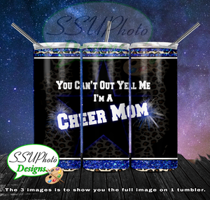 Cheer Mom 20 OZ Skinny TumblerD Digital Design