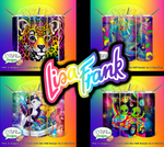 Lisa Frank Collection 20 OZ Skinny TumblerD Digital Design