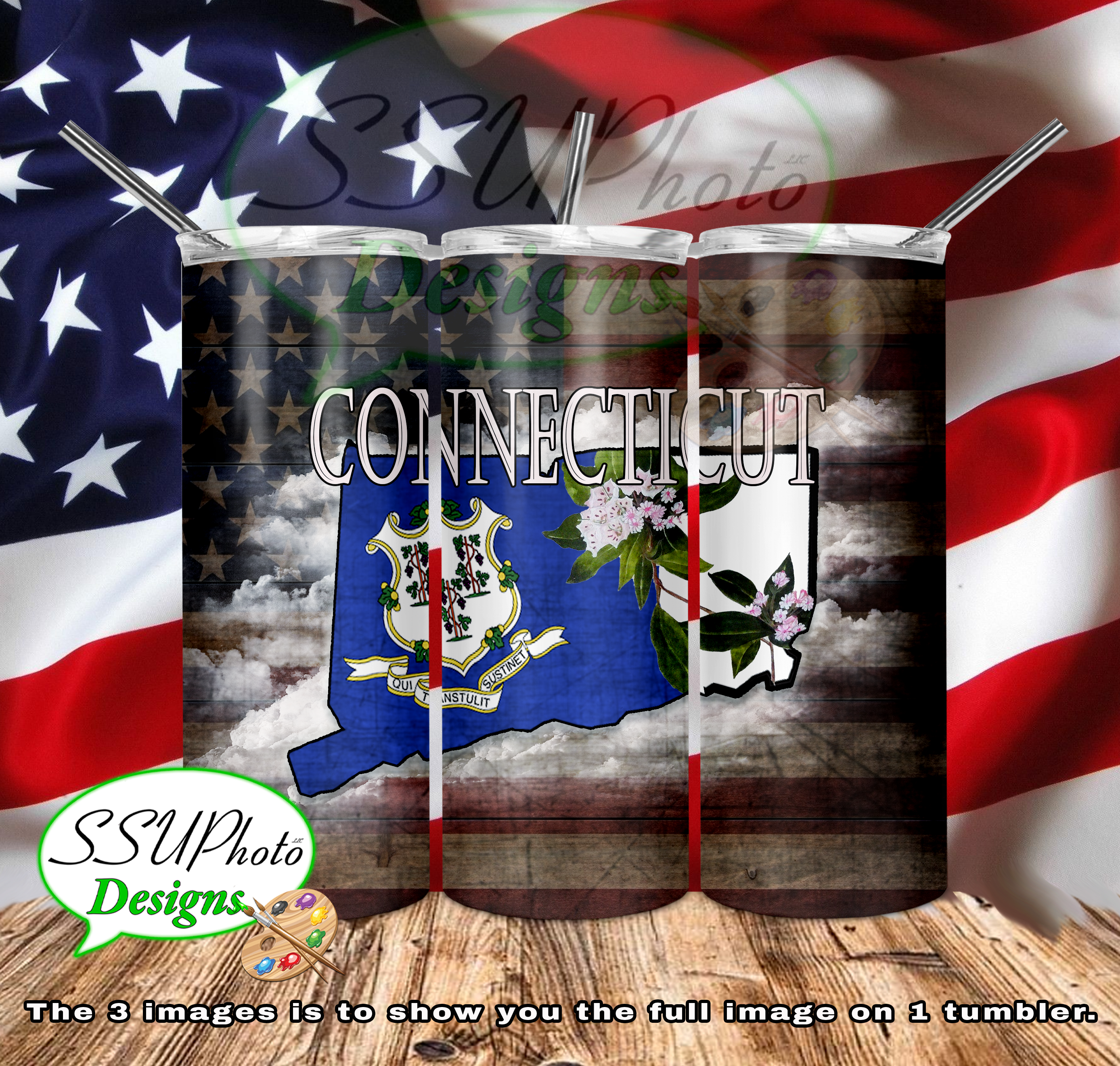 States Collection 20 OZ Skinny TumblerD Digital Design