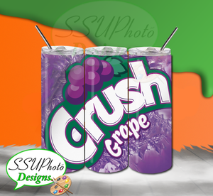 Crush Soda Grape 20 OZ Skinny TumblerD Digital Design
