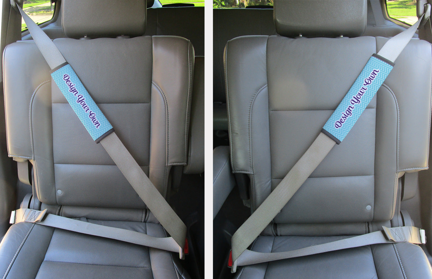 Personalized Car seat belt covers set of 2