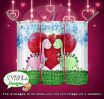 Valentine's Animal Collection 20 OZ Skinny TumblerD Digital Design