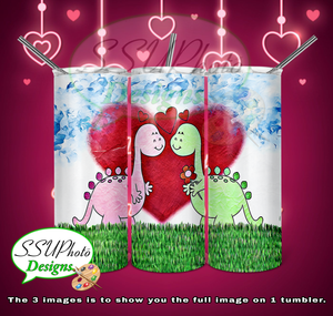 Valentine's Animal Collection 20 OZ Skinny TumblerD Digital Design
