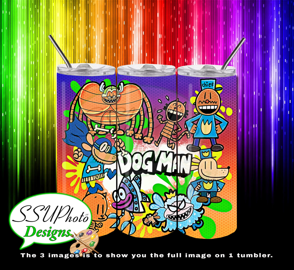 Dogman 20 oz and 30oz OZ Skinny TumblerD Digital Design