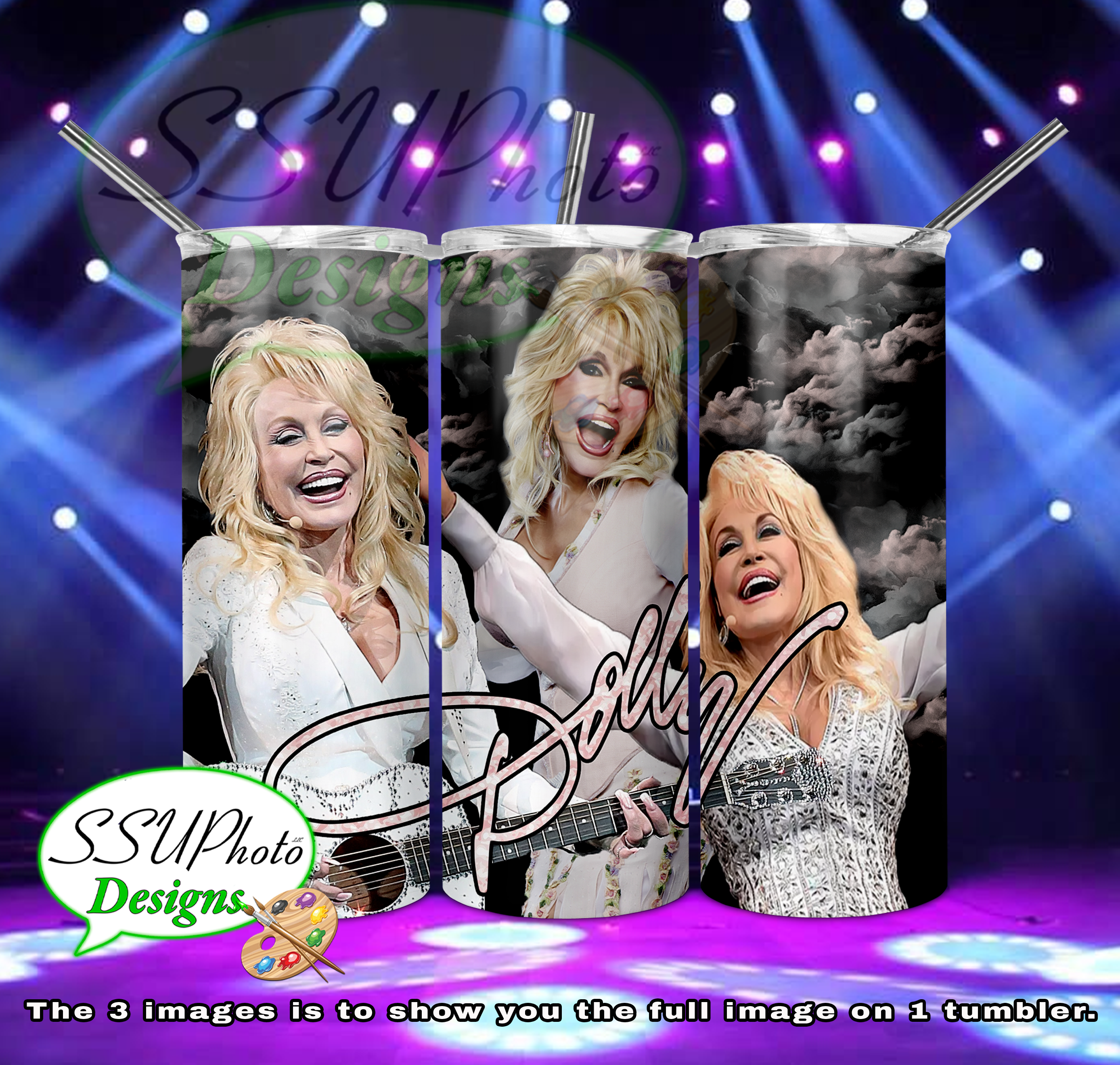 Country Music Artists Collection 20 OZ Skinny TumblerD Digital Design