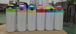 12oz sublimation blank Kids  Sippy Cups colored top with popup lid