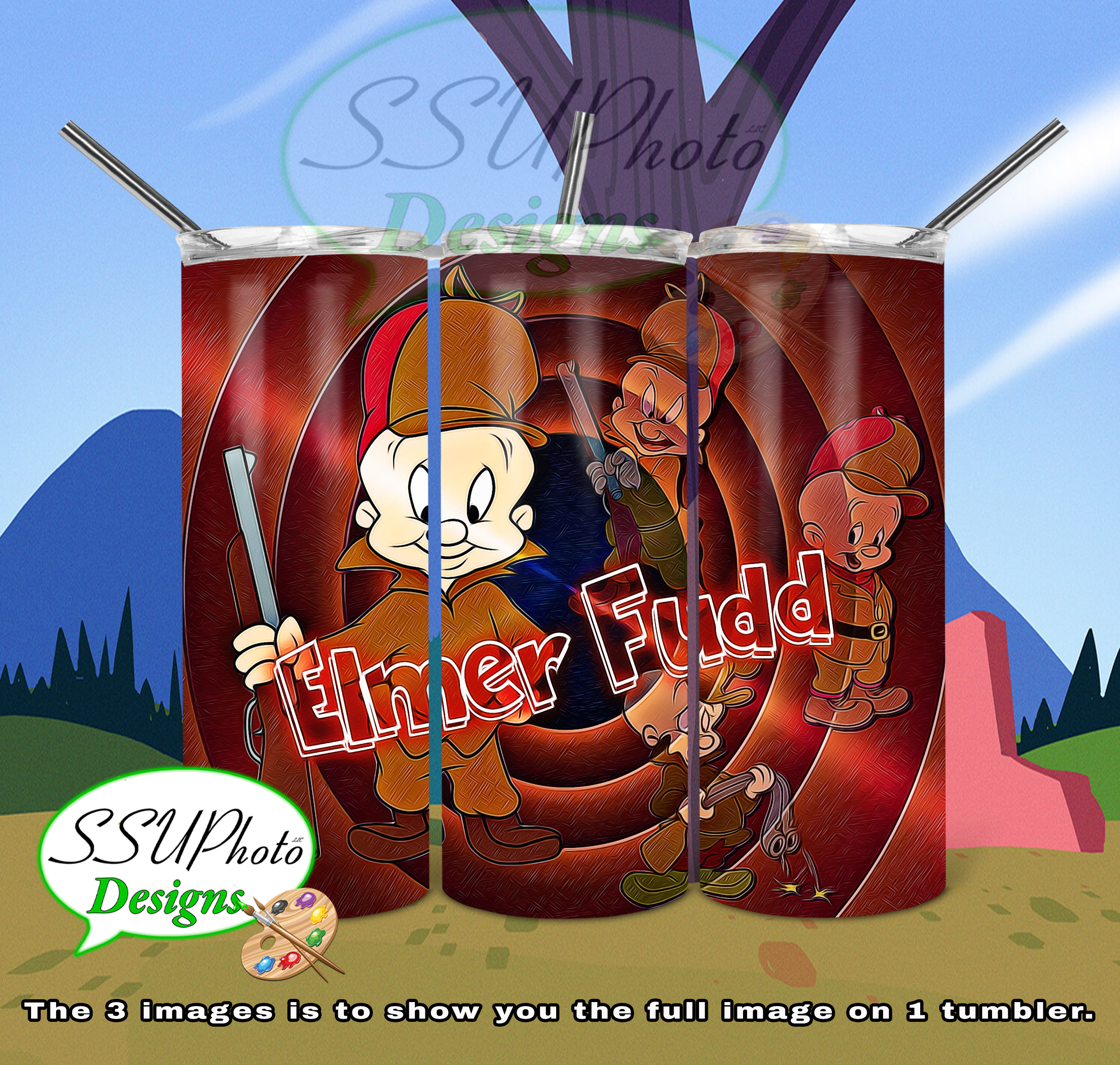 Looney Tunes Collection 20 oz and 30oz OZ Skinny TumblerD Digital Design