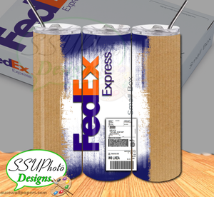 FedEx Digital Design 20 OZ Skinny Tumbler