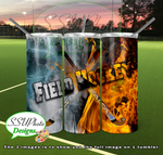 Sports Fire and Ice Collection 20 OZ Skinny TumblerD Digital Design