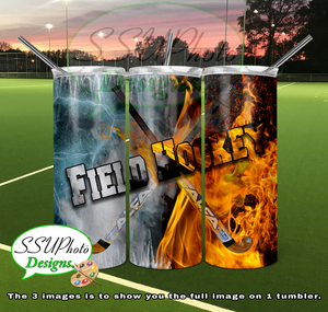 Sports Fire and Ice Collection 20 OZ Skinny TumblerD Digital Design