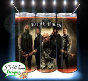 Five Finger Death Punch 20 OZ Skinny TumblerD Digital Design