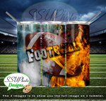 Sports Fire and Ice Collection 20 OZ Skinny TumblerD Digital Design