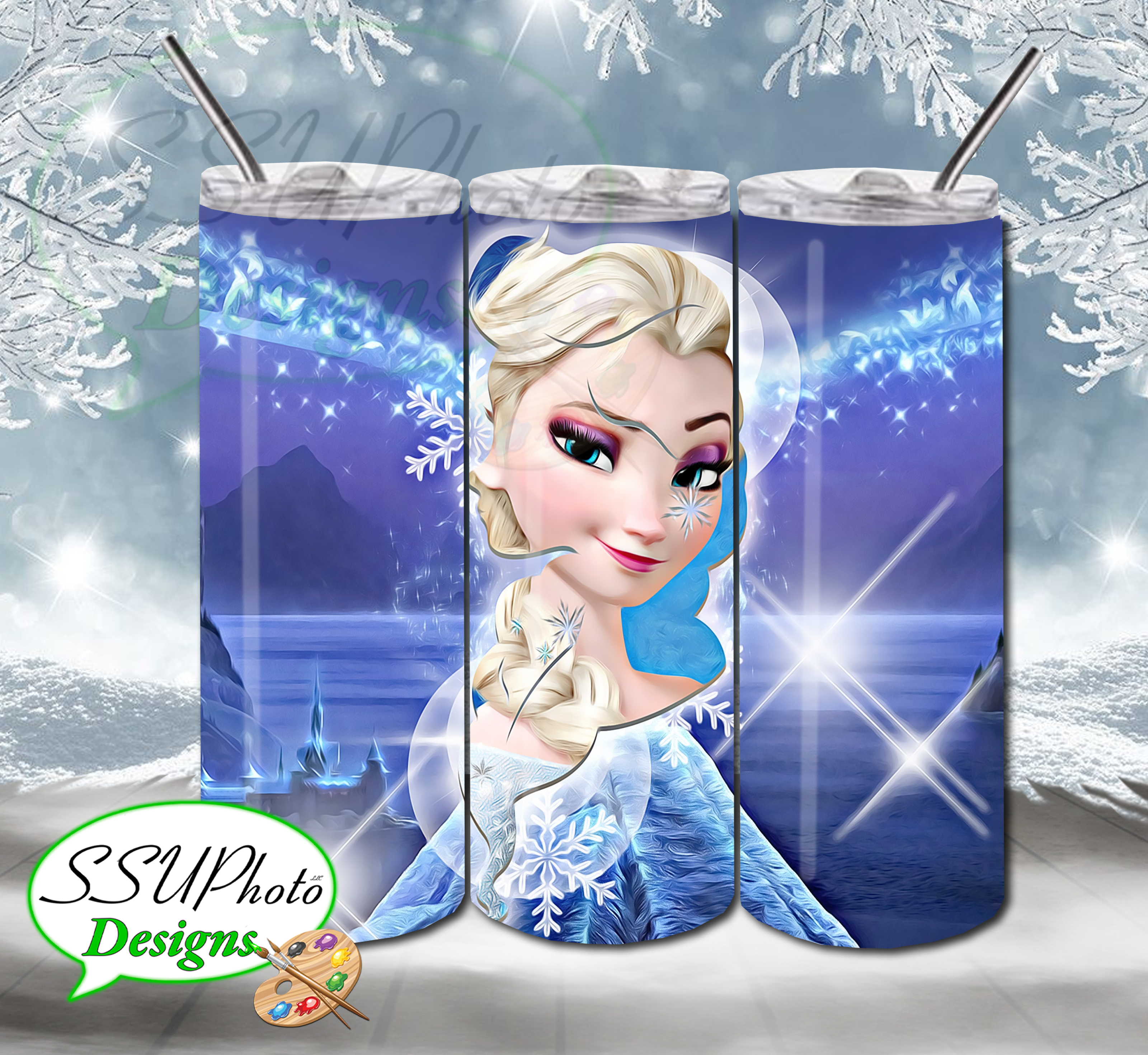 Frozen 20 OZ Skinny TumblerD Digital Design