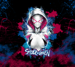 Spider Gwen2 20 OZ Skinny TumblerD Digital Design