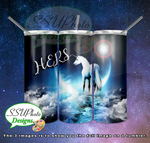 Hers and His Collection 20 OZ Skinny TumblerD Digital Design