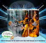 Sports Fire and Ice Collection 20 OZ Skinny TumblerD Digital Design