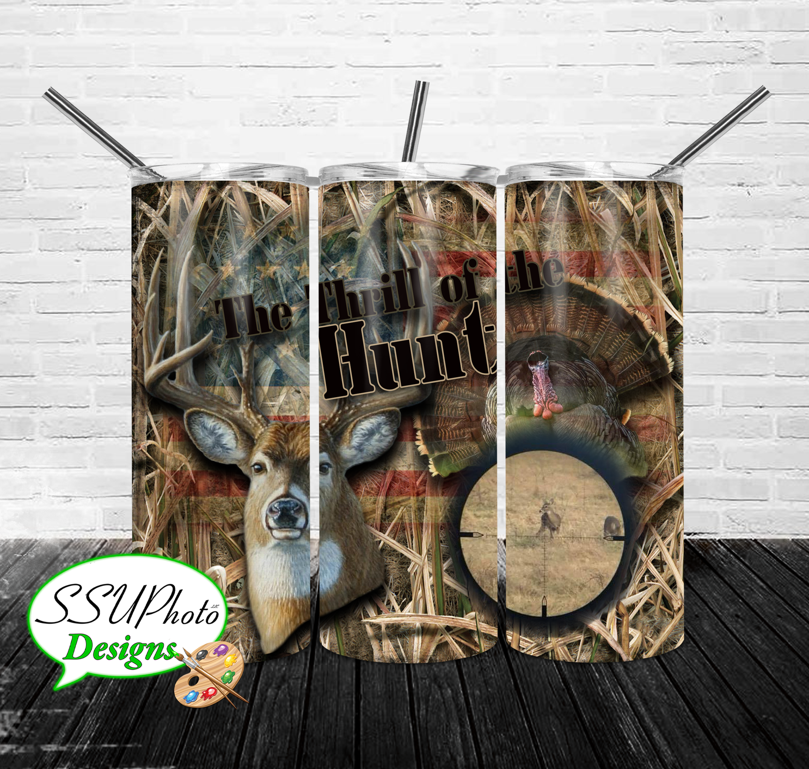 Hunting 20 oz and 30oz OZ Skinny TumblerD Digital Design