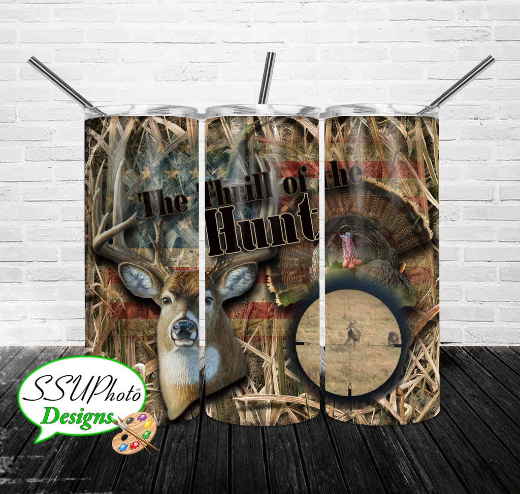 Hunting 20 oz and 30oz OZ Skinny TumblerD Digital Design